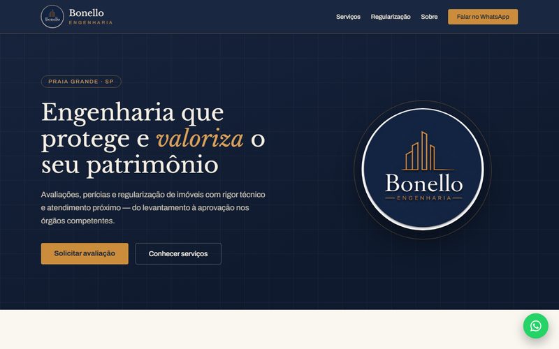 Site Bonello Engenharia